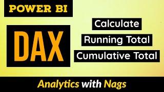 Running Total  or Cumulative Total of Non Date Columns - Power BI DAX Tutorial (29/50)