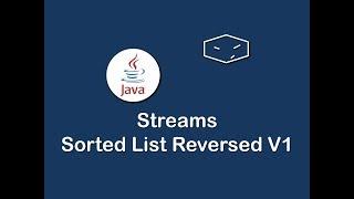 streams sorted list reversed v1 in java