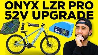 We Upgraded Our Onyx LZR Pro Electric Bike to 52v! | RunPlayBack