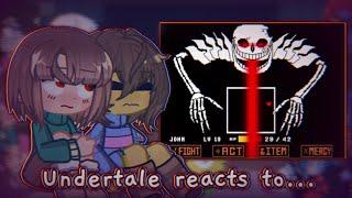 Undertale reacts to Ultra Sans fight