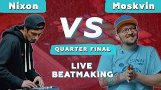 Nixon vs Moskvin | Live Beatmaking (Fingerdrumming)| V1 Battle 21.01.2022