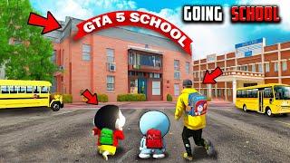 Franklin & shinchan Going To School GTA5 Telugu | Tri Star