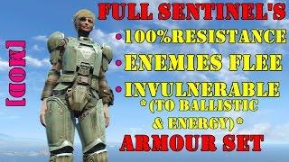Fallout 4: Full Sentinel's Armour (100%+ Damage Resistance | MOD)