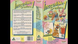 Original VHS Closing: Incredible Creatures 1 (UK Retail Tape)