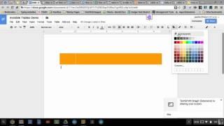 Google Docs   Invisible Tables