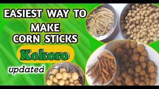 HOW TO MAKE KOKORO, |Nigerian corn sticks #kokoro #cornsnack #nongluten #ricesnack #riceflour #corn