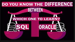 The Differences Between SQL And Oracle Database |BY NOWDEMY OFFICIAL