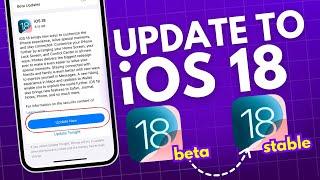 How to Update from iOS 18 Beta to iOS 18? Upgrade to Stable iOS 18