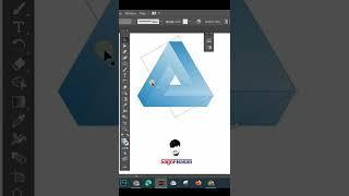 How to Design Impossible Triangle Shape । 3D illusion, Penrose triangle। Adobe Illustrator Tutorial