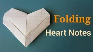 Folding Valentine Heart Notes | By Craft Happy Summer