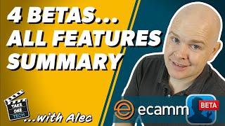 Summary of the many great new #EcammLive features over 4 Betas of v3.9