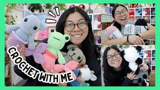 Crochet With Me  Almost Getting Scammed, New Yarn Review, Packing Orders, and More! Crochet Vlog 