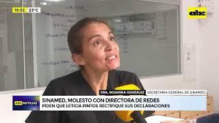 SINAMED, molesto con directora de redes