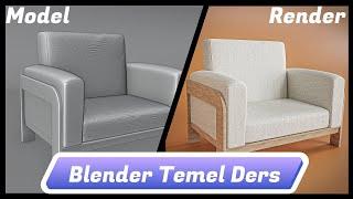 Blender İle Tekli Koltuk Modelleme Dersi - Part - 1