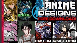 ANIME DESIGN VECTORS FREE DOWNLOAD #anime #animeedit