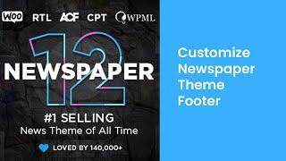 Newspaper Theme Footer Options | How to Customize or Change the Newspaper Theme Footer