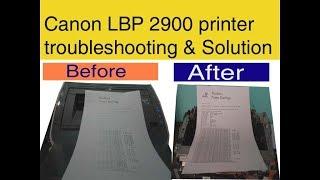 How to solve low quality printing issue in Canon lbp 2900 printer