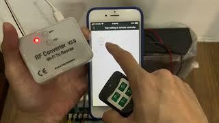 Auto Gate RF WiFi Converter Paring for Safemate App