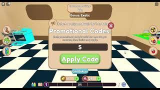 New Codes | Bakery Simulator ( Roblox )