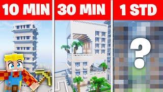 MINECRAFT HOTEL in 10 Minuten 30 Minuten und 1 Stunde BAUEN