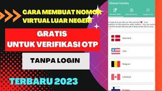 Cara Membuat Nomor Virtual Luar Negeri Gratis Tanpa Login Untuk Verifikasi OTP