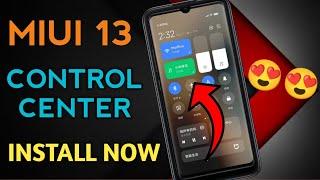 Install MIUI 13 Control Center without root  | MIUI 13 Control Center is Crazy & Awesome 