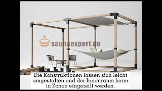 SAUNAEXPERT.de & Habercube Befestigungselemente zur Montage verschiedener Pergolen und Gartenlauben