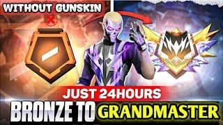 BRONZE TO GRANDMASTER PART -1 || NO GUN SKIN CHALLENGE || GARENA FREE FIRE || #freefire @R2k_yt