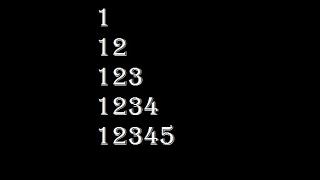 C++ Program to Display Half Pyramid Using Numbers