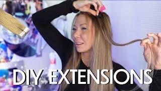 how to: tape in extensions on yourself (beginner friendly) 2024