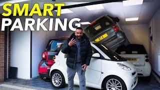 Fitting 4 Smart Cars In The Smallest Garage In The UK!