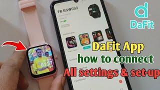 da fit smartwatch how to connect fire boltt |da fit app se photo kaise lagaye