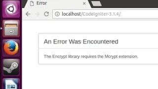 Codeigniter (Ubuntu 16.04) - The Encrypt library requires the Mcrypt extension.