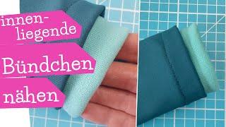 innenliegende Bündchen nähen | Tutorial verdeckte Bündchen | DIY Nähanleitung | mommymade