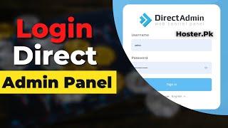 11 - How To Login Direct Admin Panel Hoster.Pk