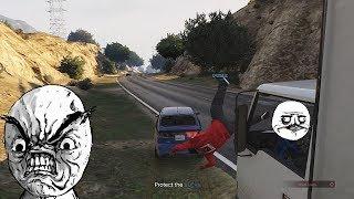 RUNNING PEOPLE OVER in GTA 5 (EPIC RAGE!)