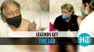 Watch: Kapil Dev, Amjad Ali Khan get vaccinated | Covid