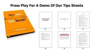 Self Help Tip Sheets - PLR Reports