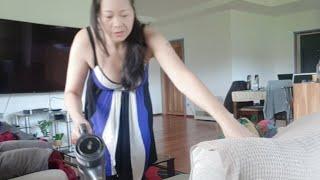 vacuuming day on black tights #nylon #pantyhose #blackpantyhose #blacknylonstockings