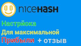 NiceHash: настройка максимальной прибыли и вывод денег на Новой Платформе