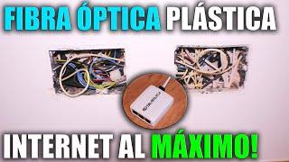 Cómo INSTALAR FIBRA ÓPTICA PLÁSTICA | INTERNET por CABLE en TODA la CASA | Sustituir cable ETHERNET