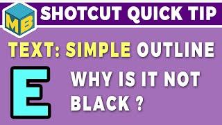 Shotcut Quick Tip - Default Text Outline color