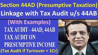 Section 44AD (Presumptive Tax for Businesses) Linkage with Tax Audit u/s 44AB (With Examples)