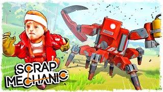 SCRAP MECHANIC SURVIVAL UZBEK TILIDA.G'ILDIRAK QURDIK.FARMBOT KO'RDIK.LETSPLAY