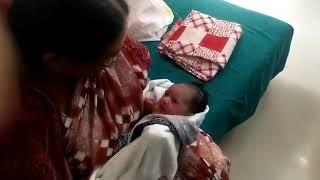 Saanvi Tarita with her paternal grandmother | New born baby girl with her Dadi | New born playing