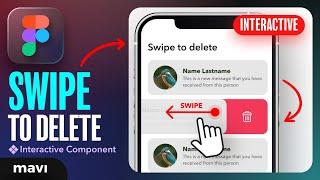 Set Up a SWIPE TO DELETE Interaction in Figma (Prototyping Tutorial)