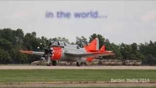 Fairey Gannet at EAA Airventure 2014 - start, wing unfold, taxi and takeoff