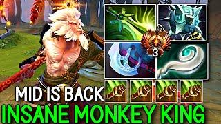 INSANE Monkey King TOP 3 RANK Mid is Back Destroyed his Enemies with Crazy Jump - Dota 2