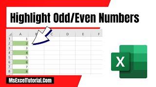 How to Highlight Odd and Even Number in Excel