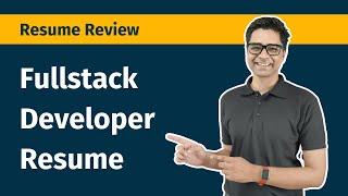 How to make fullstack developer resume? Resume Review